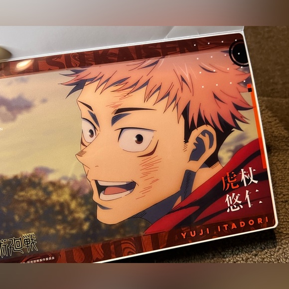 Jujutsu Kaisen Clear Visual Plastic Poster Yuji Itadori Anime Japan Exclusive - Picture 5 of 8
